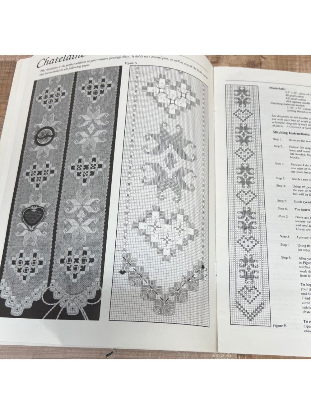 Hardanger Stitchers Treasures Cross-Stitch Embroidery Patterns Book - Picture 3 of 3